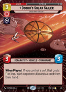 Dooku's Solar Sailer - Droid Army Portent (426) (Hyperspace) (426) [Homeworlds] - The Mythic Store | 24h Order Processing