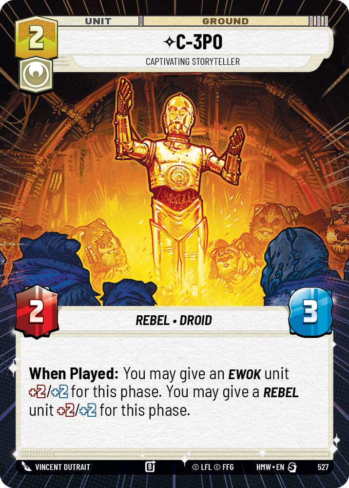 C-3PO - Captivating Storyteller (527) (Hyperspace) (527) [Homeworlds] - The Mythic Store | 24h Order Processing