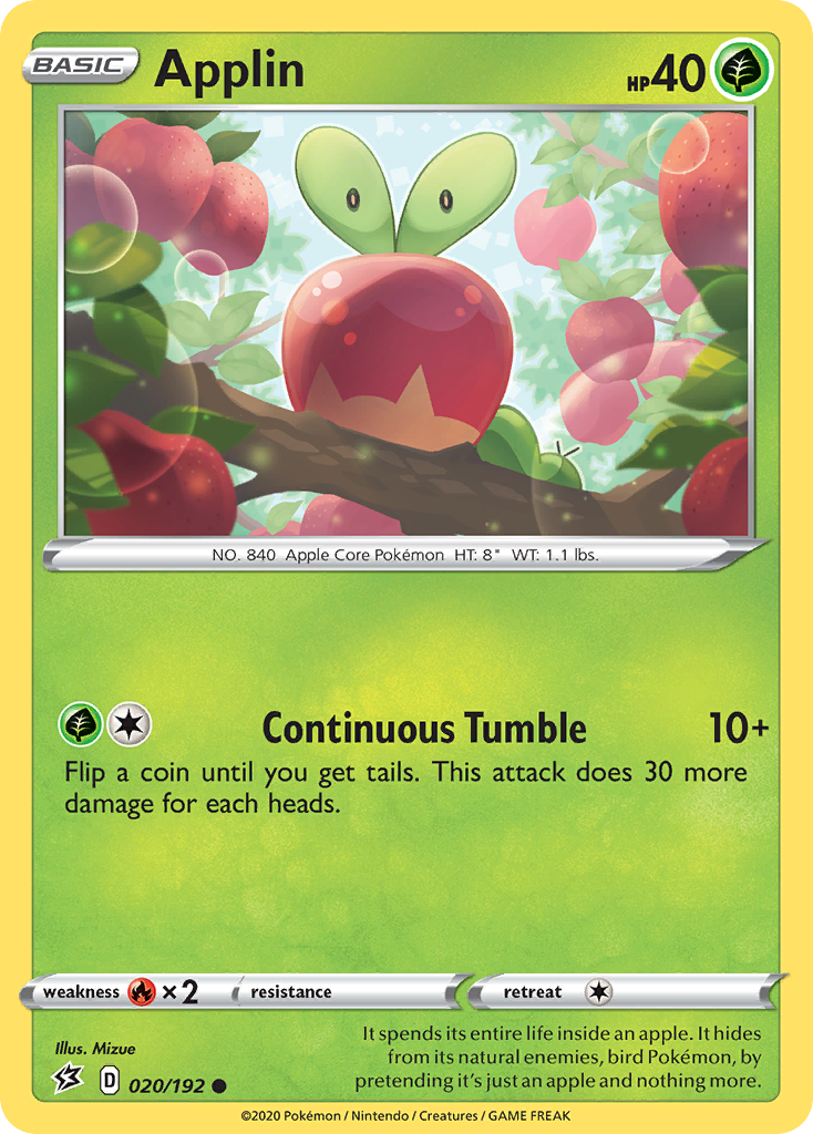 Applin (020/192) [Sword & Shield: Rebel Clash] - The Mythic Store | 24h Order Processing