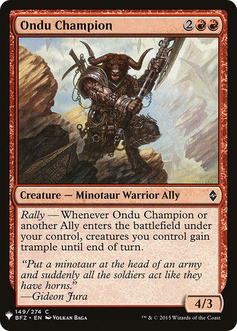 Ondu Champion [Mystery Booster] - The Mythic Store | 24h Order Processing