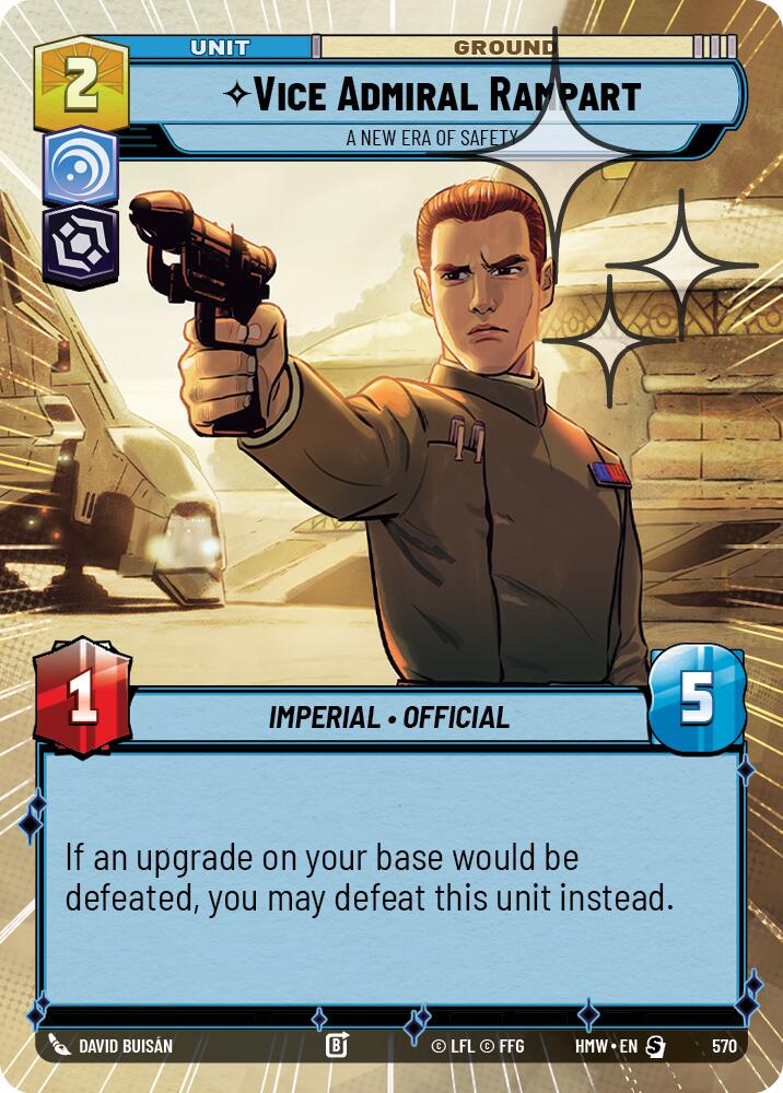 Vice Admiral Rampart - A New Era of Safety (570) (Hyperspace Foil) (570) [Homeworlds] - The Mythic Store | 24h Order Processing