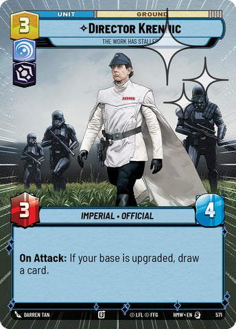 Director Krennic - The Work Has Stalled (571) (Hyperspace Foil) (571) [Homeworlds] - The Mythic Store | 24h Order Processing