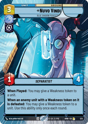 Nuvo Vindi - Blue Shadow Perfected (572) (Hyperspace Foil) (572) [Homeworlds] - The Mythic Store | 24h Order Processing