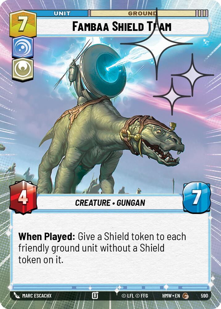 Fambaa Shield Team (590) (Hyperspace Foil) (590) [Homeworlds] - The Mythic Store | 24h Order Processing