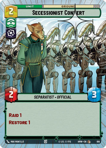 Secessionist Convert (616) (Hyperspace Foil) (616) [Homeworlds]