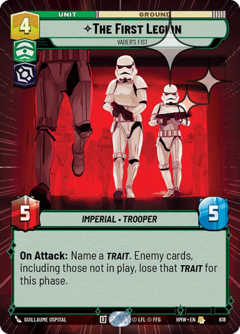 The First Legion - Vader's Fist (618) (Hyperspace Foil) (618) [Homeworlds]