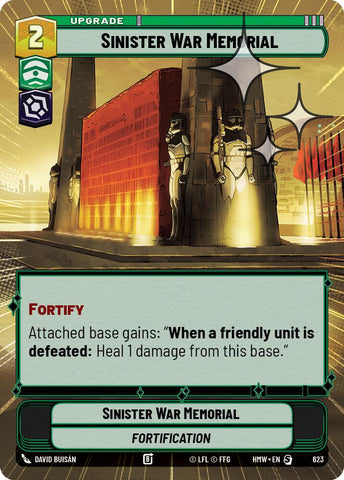 Sinister War Memorial (623) (Hyperspace Foil) (623) [Homeworlds]