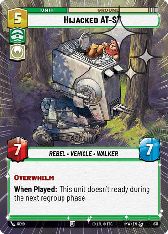 Hijacked AT-ST (631) (Hyperspace Foil) (631) [Homeworlds] - The Mythic Store | 24h Order Processing