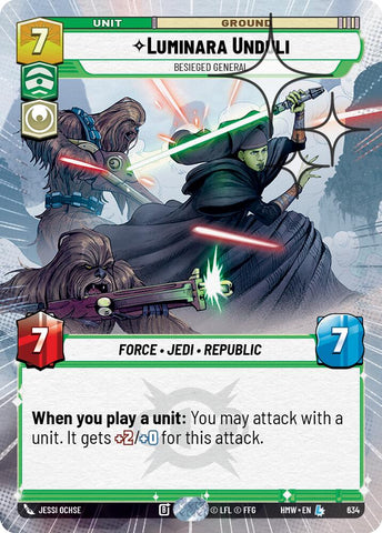 Luminara Unduli - Besieged General (634) (Hyperspace Foil) (634) [Homeworlds] - The Mythic Store | 24h Order Processing