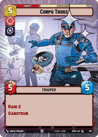 Corpo Thugs (667) (Hyperspace Foil) (667) [Homeworlds] - The Mythic Store | 24h Order Processing
