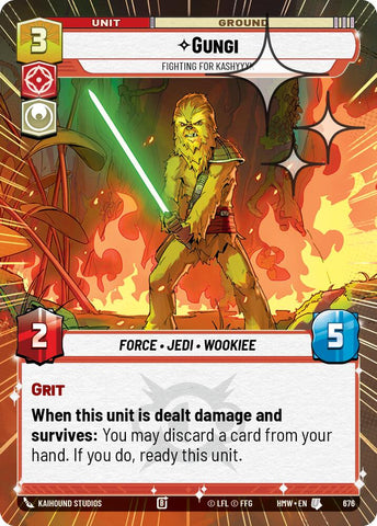 Gungi - Fighting for Kashyyyk (676) (Hyperspace Foil) (676) [Homeworlds] - The Mythic Store | 24h Order Processing