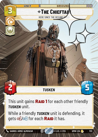 The Chieftain - Here Since the Oceans Dried (722) (Hyperspace Foil) (722) [Homeworlds] - The Mythic Store | 24h Order Processing