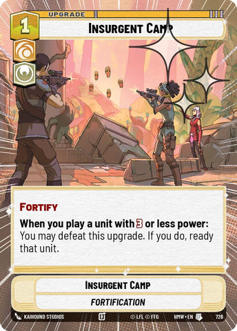 Insurgent Camp (726) (Hyperspace Foil) (726) [Homeworlds] - The Mythic Store | 24h Order Processing