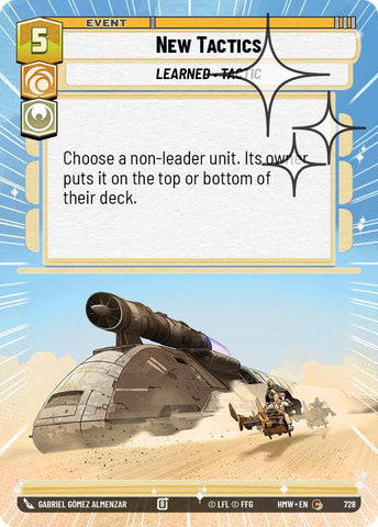 New Tactics (728) (Hyperspace Foil) (728) [Homeworlds] - The Mythic Store | 24h Order Processing