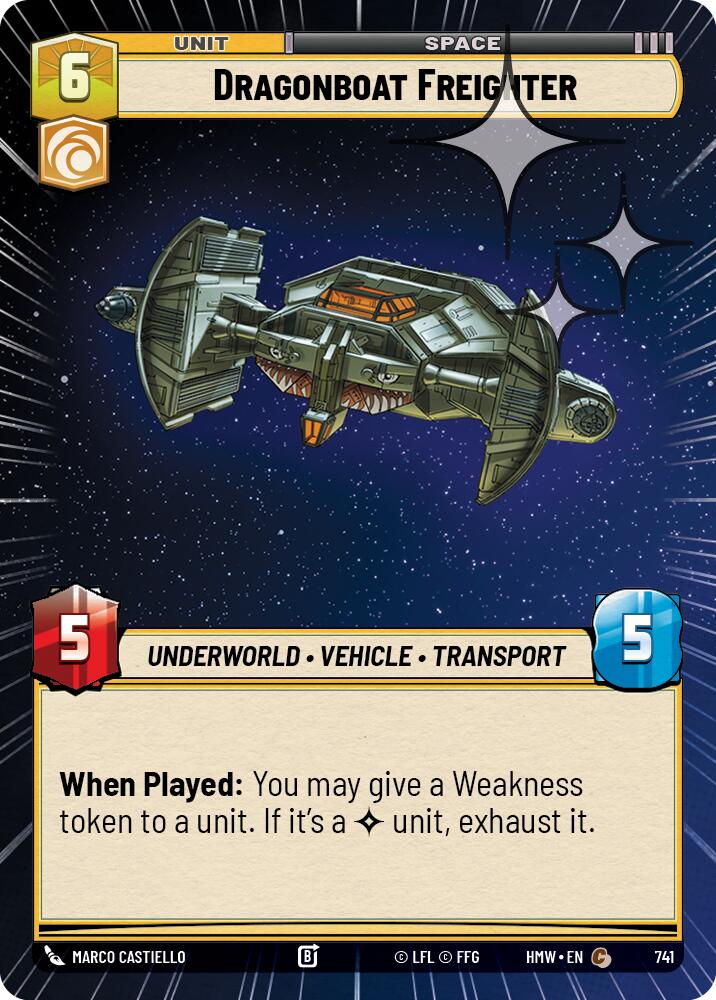 Dragonboat Freighter (741) (Hyperspace Foil) (741) [Homeworlds] - The Mythic Store | 24h Order Processing