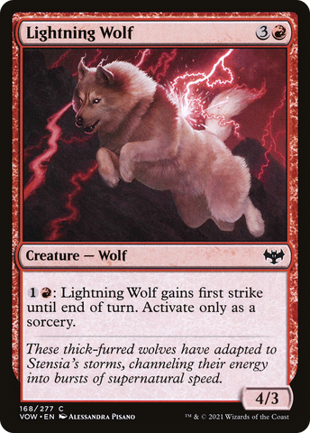 Lightning Wolf [Innistrad: Crimson Vow] - The Mythic Store | 24h Order Processing