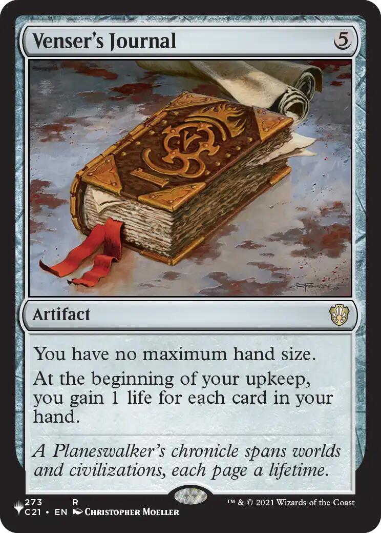 Venser's Journal [The List] - The Mythic Store | 24h Order Processing