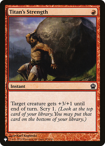 Titan's Strength [The List] - The Mythic Store | 24h Order Processing