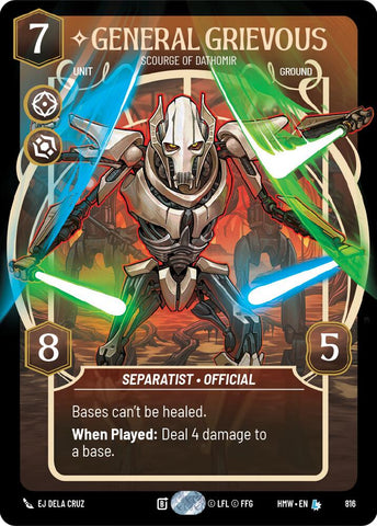 General Grievous - Scourge of Dathomir (816) (Prestige) (816) [Homeworlds] - The Mythic Store | 24h Order Processing