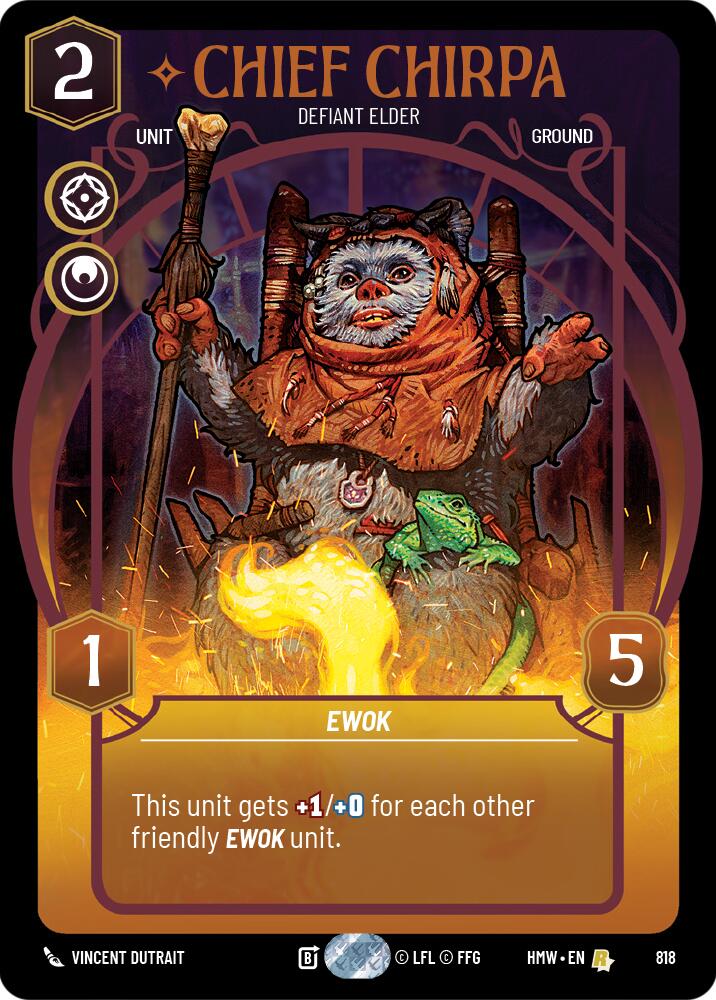 Chief Chirpa - Defiant Elder (818) (Prestige) (818) [Homeworlds] - The Mythic Store | 24h Order Processing