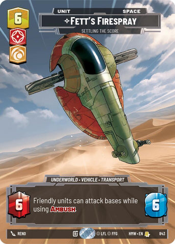 Fett's Firespray - Settling the Score (843) (Prestige) (843) [Homeworlds] - The Mythic Store | 24h Order Processing