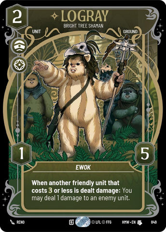 Logray - Bright Tree Shaman (849) (Prestige Foil) (849) [Homeworlds] - The Mythic Store | 24h Order Processing
