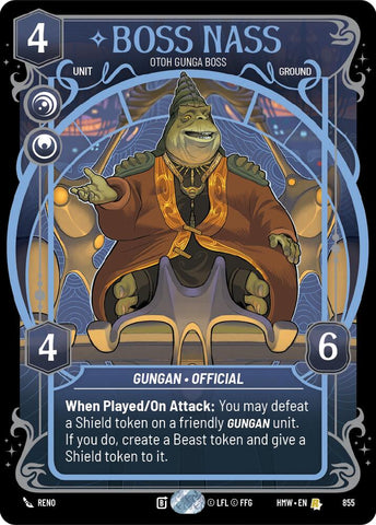 Boss Nass - Otoh Gunga Boss (855) (Prestige Foil) (855) [Homeworlds] - The Mythic Store | 24h Order Processing