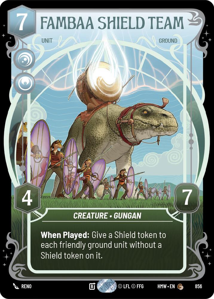 Fambaa Shield Team (856) (Prestige Foil) (856) [Homeworlds] - The Mythic Store | 24h Order Processing
