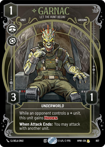 Garnac - Let the Hunt Begin! (857) (Prestige Foil) (857) [Homeworlds] - The Mythic Store | 24h Order Processing