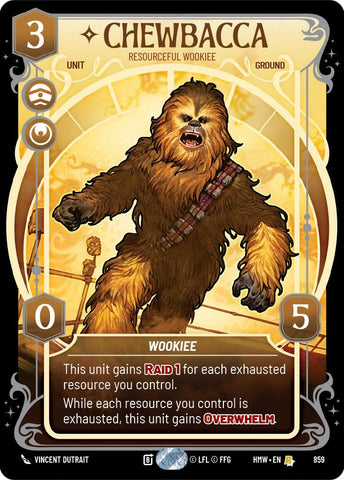 Chewbacca - Resourceful Wookiee (859) (Prestige Foil) (859) [Homeworlds] - The Mythic Store | 24h Order Processing