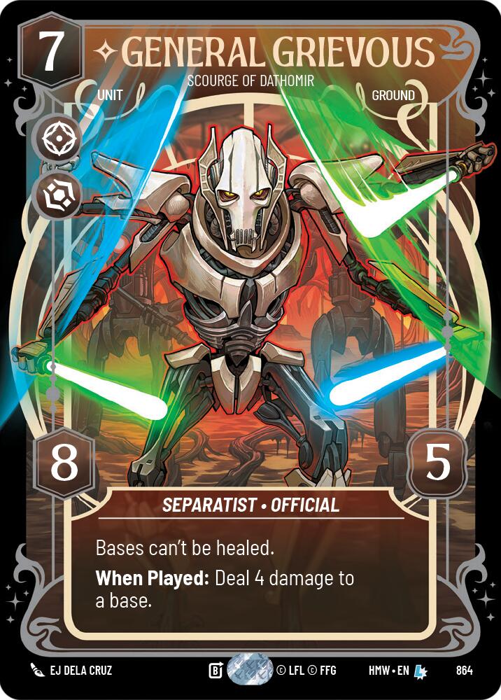 General Grievous - Scourge of Dathomir (864) (Prestige Foil) (864) [Homeworlds] - The Mythic Store | 24h Order Processing