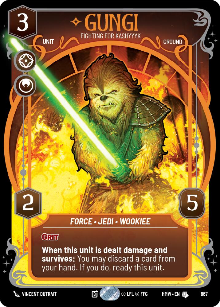 Gungi - Fighting for Kashyyyk (867) (Prestige Foil) (867) [Homeworlds] - The Mythic Store | 24h Order Processing