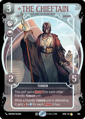 The Chieftain - Here Since the Oceans Dried (868) (Prestige Foil) (868) [Homeworlds] - The Mythic Store | 24h Order Processing