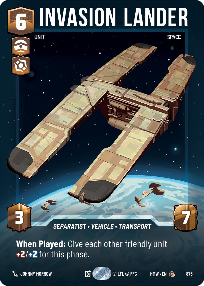 Invasion Lander (875) (Prestige Foil) (875) [Homeworlds] - The Mythic Store | 24h Order Processing