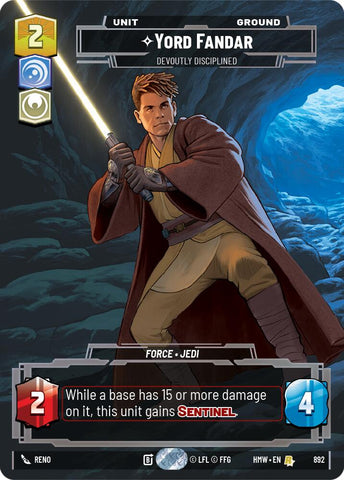 Yord Fandar - Devoutly Disciplined (892) (Prestige Foil) (892) [Homeworlds] - The Mythic Store | 24h Order Processing