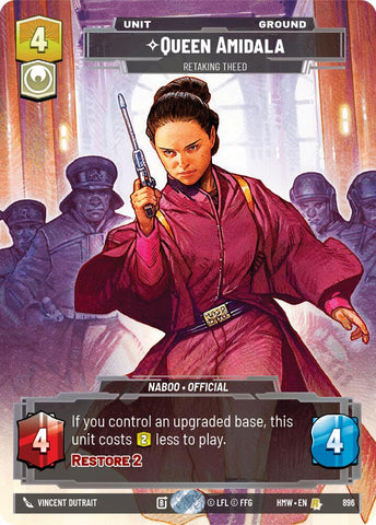 Queen Amidala - Retaking Theed (896) (Prestige Foil) (896) [Homeworlds] - The Mythic Store | 24h Order Processing