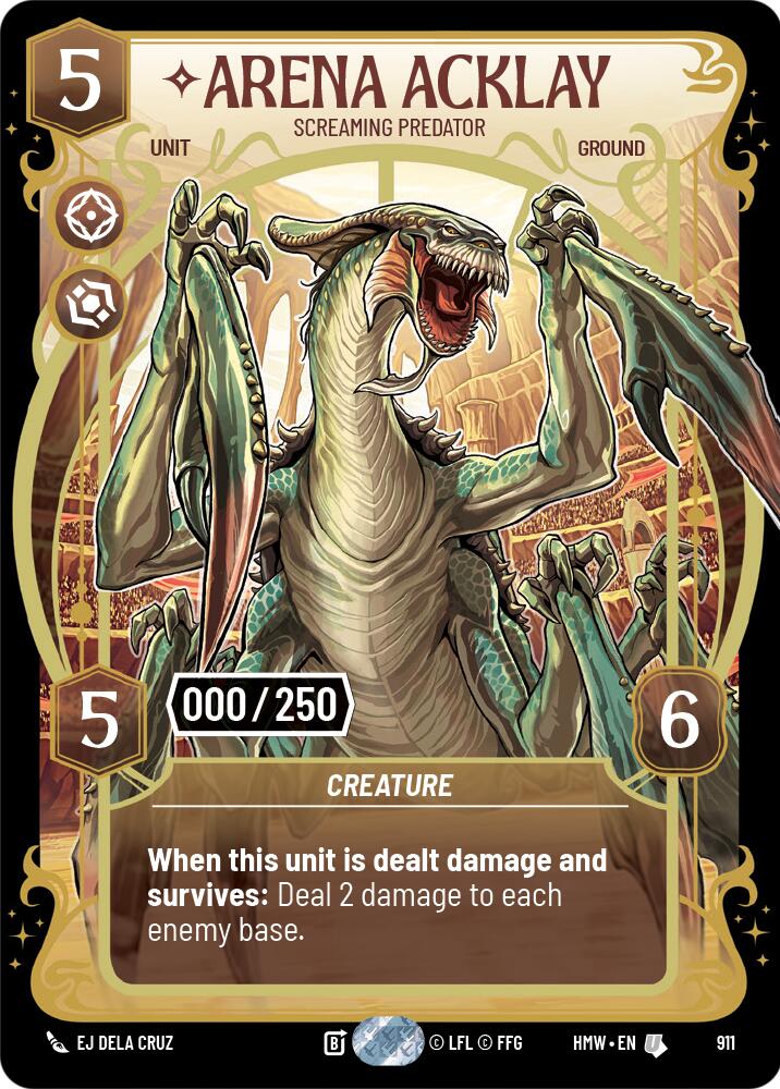 Arena Acklay - Screaming Predator (911) (Serialized) (911) [Homeworlds] - The Mythic Store | 24h Order Processing