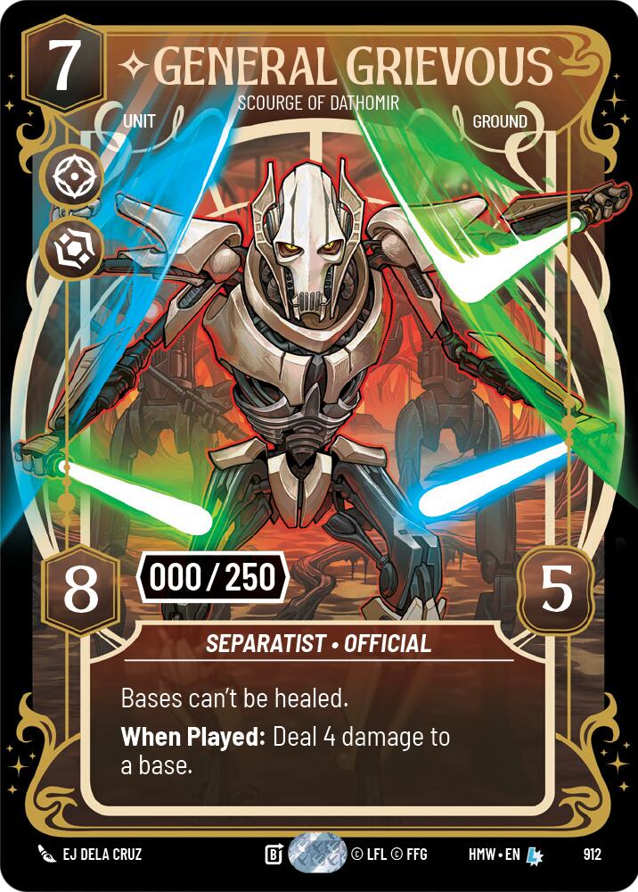 General Grievous - Scourge of Dathomir (912) (Serialized) (912) [Homeworlds] - The Mythic Store | 24h Order Processing