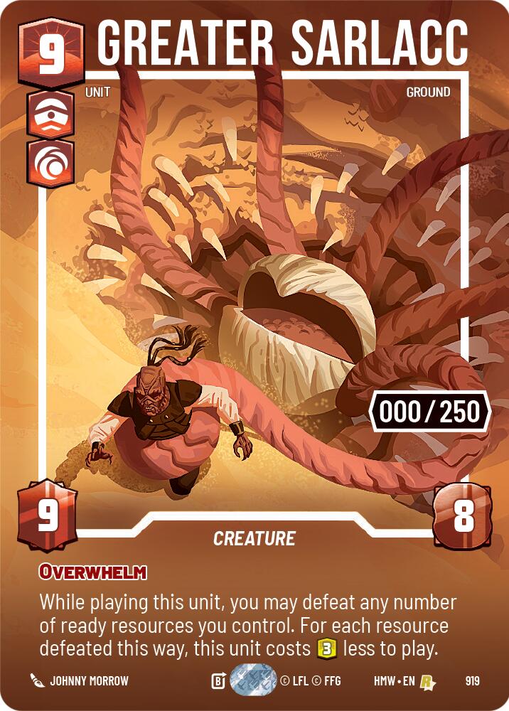 Greater Sarlacc (919) (Serialized) (919) [Homeworlds] - The Mythic Store | 24h Order Processing