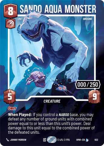 Sando Aqua Monster (922) (Serialized) (922) [Homeworlds] - The Mythic Store | 24h Order Processing