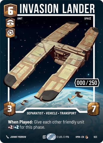 Invasion Lander (923) (Serialized) (923) [Homeworlds] - The Mythic Store | 24h Order Processing