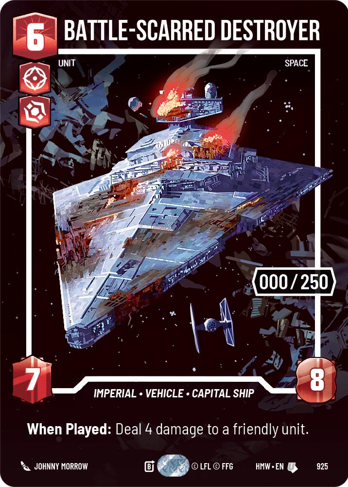 Battle-Scarred Destroyer (925) (Serialized) (925) [Homeworlds] - The Mythic Store | 24h Order Processing