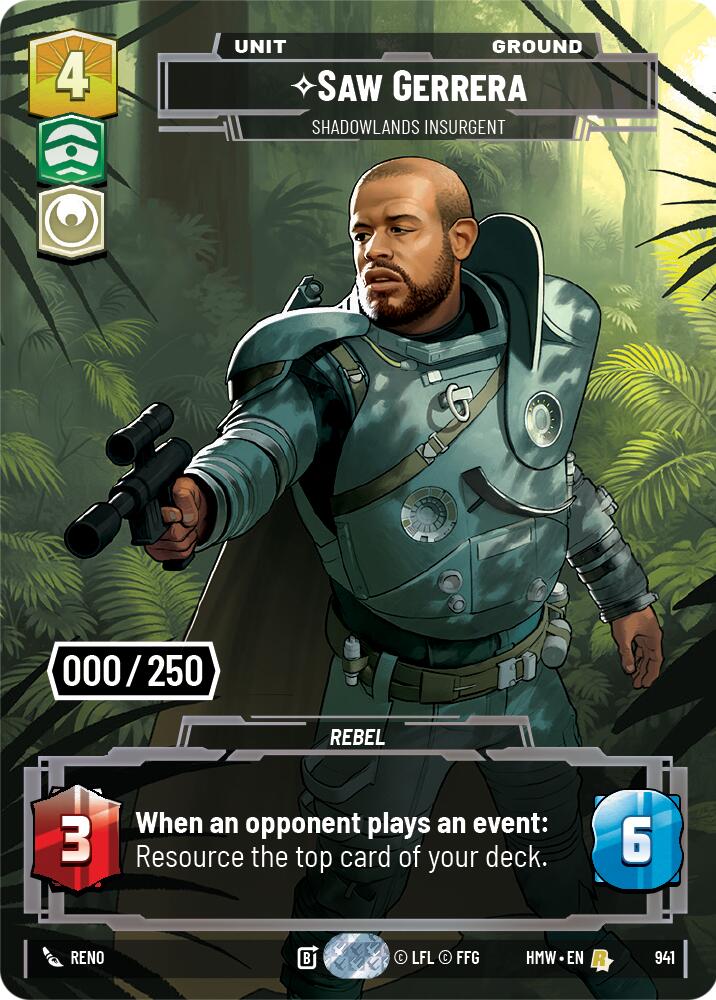 Saw Gerrera - Shadowlands Insurgent (941) (Serialized) (941) [Homeworlds] - The Mythic Store | 24h Order Processing
