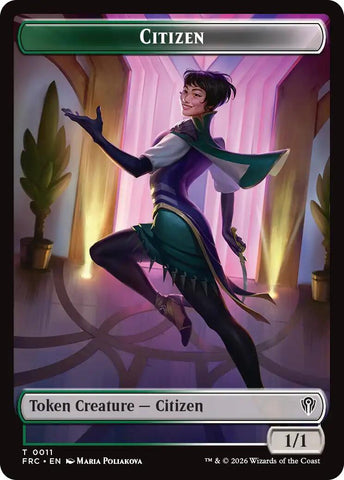 Citizen // Phyrexian Mite Double-Sided Token [Reality Fracture Commander Tokens] - The Mythic Store | 24h Order Processing