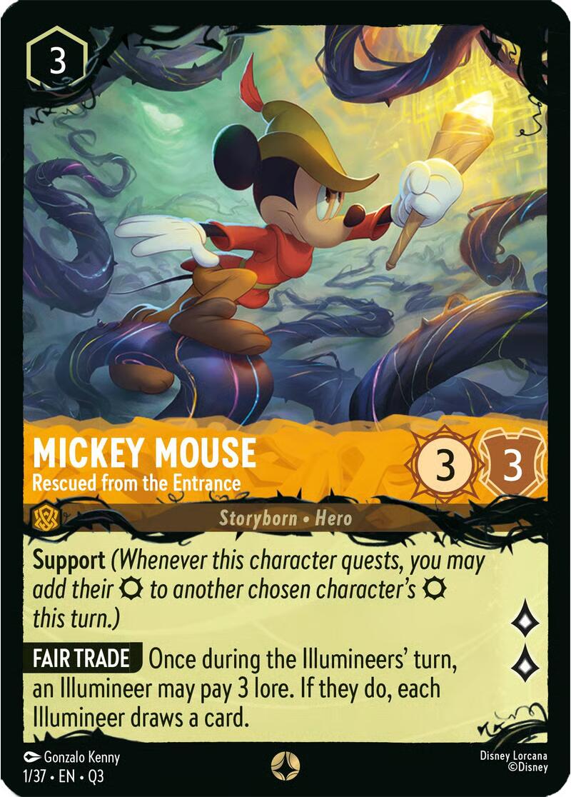 Mickey Mouse - Rescued from the Entrance (1/37) [Illumineer's Quest: The Great Hunny Rescue] - The Mythic Store | 24h Order Processing
