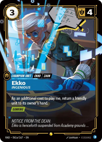 Ekko, Ingenious (Alternate Art) (061a/167) [Radiance] - The Mythic Store | 24h Order Processing