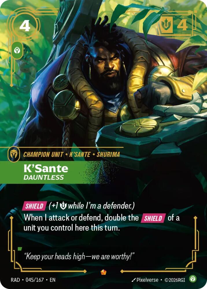 K'Sante, Dauntless (045/167) [Radiance] - The Mythic Store | 24h Order Processing