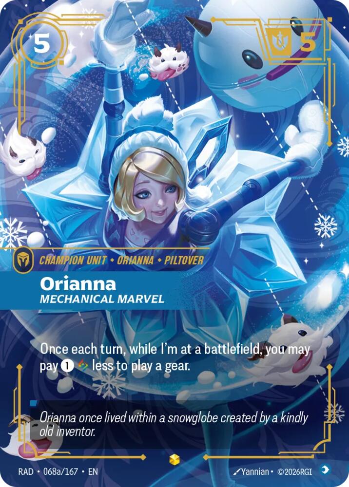 Orianna, Mechanical Marvel (Alternate Art) (068a/167) [Radiance] - The Mythic Store | 24h Order Processing