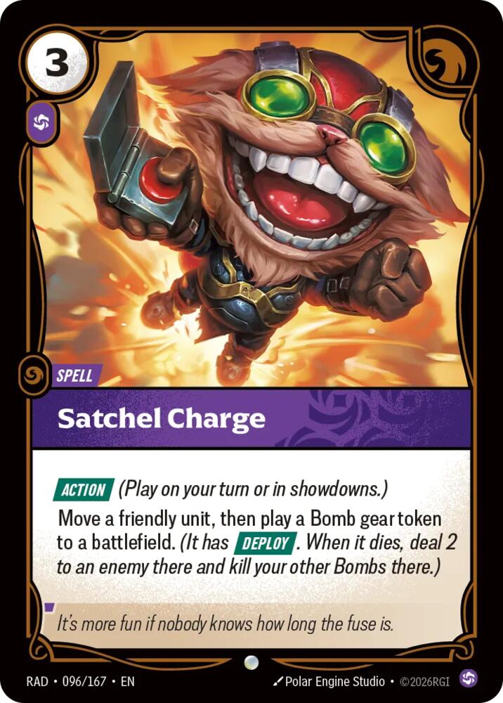 Satchel Charge (096/167) [Radiance] - The Mythic Store | 24h Order Processing