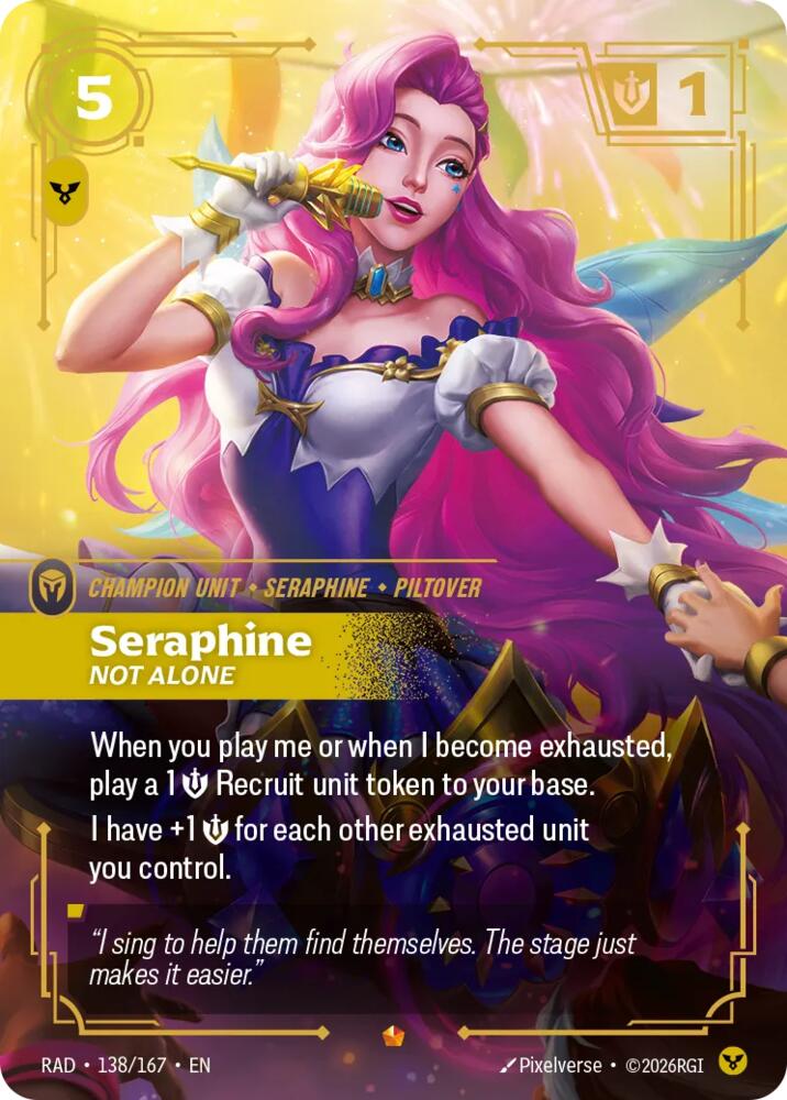 Seraphine, Not Alone (138/167) [Radiance] - The Mythic Store | 24h Order Processing